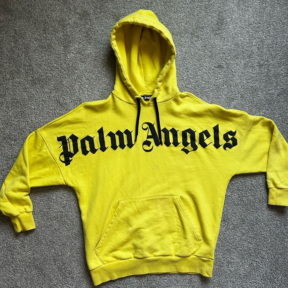 Palm Angels Yellow Hoodie
